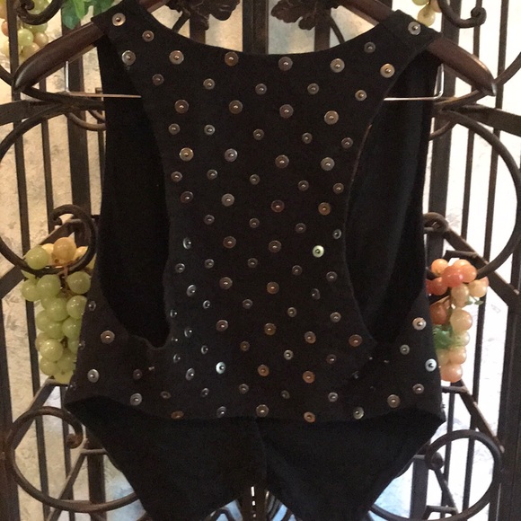 MODERN BUTTON VEST. Black. Size XS. - Picture 5 of 6